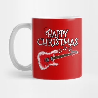 Christmas Electric Guitar Teacher Guitarist Xmas 2022 Mug